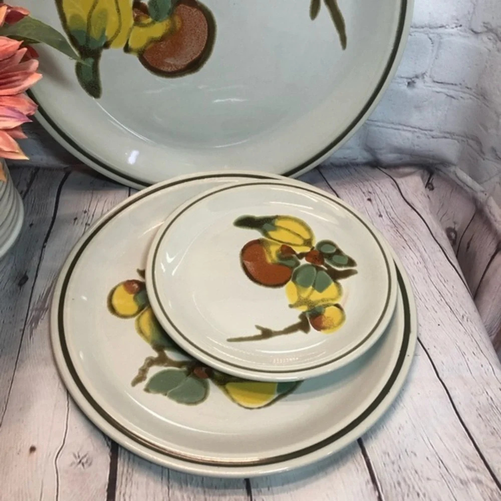 Vintage Sakura stoneware orchard Plate choice of item - Picture 3 of 7